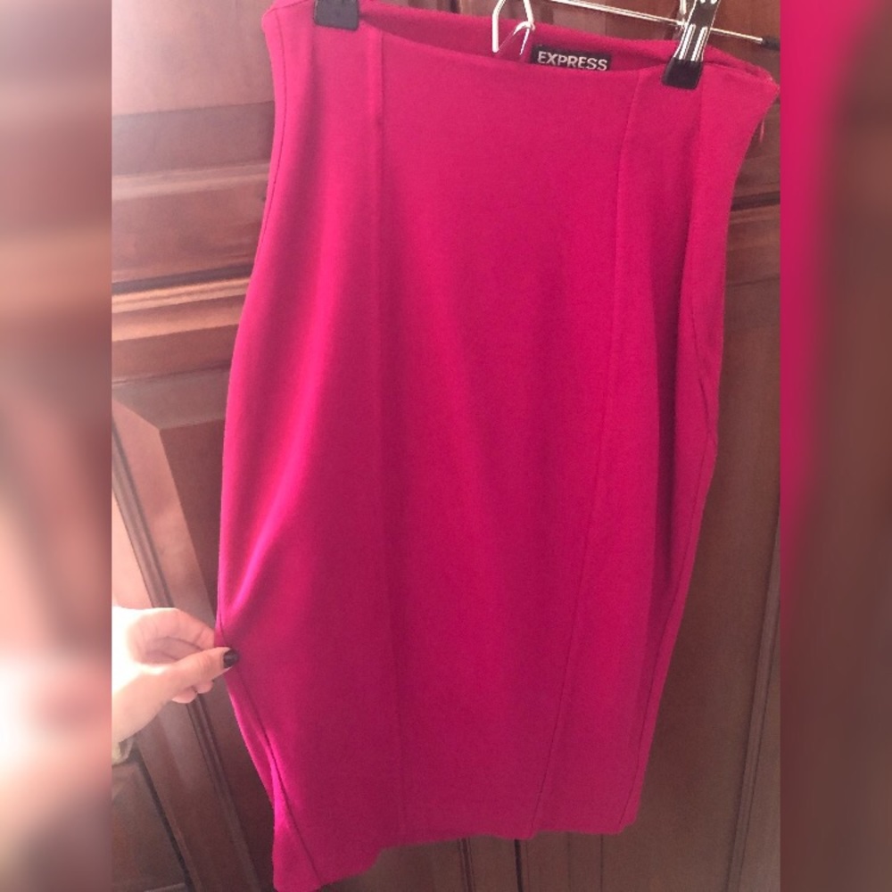 Fuchsia EXPRESS Pencil Skirt